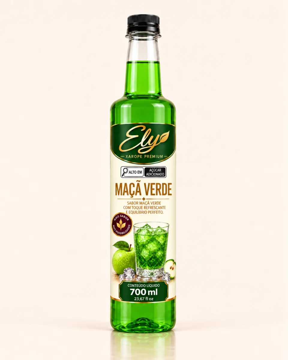 Xarope Ely Maçã Verde — garrafa de 700 ml