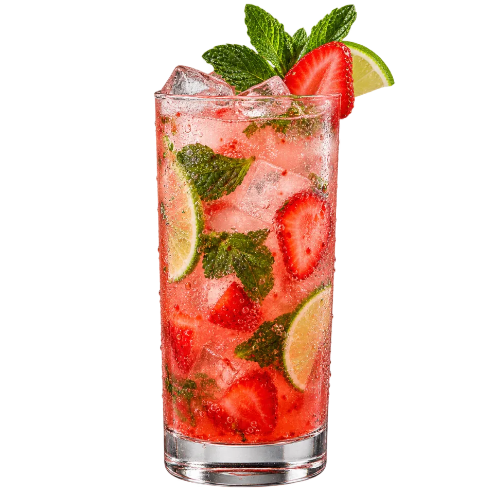 Strawberry Mojito — sem álcool