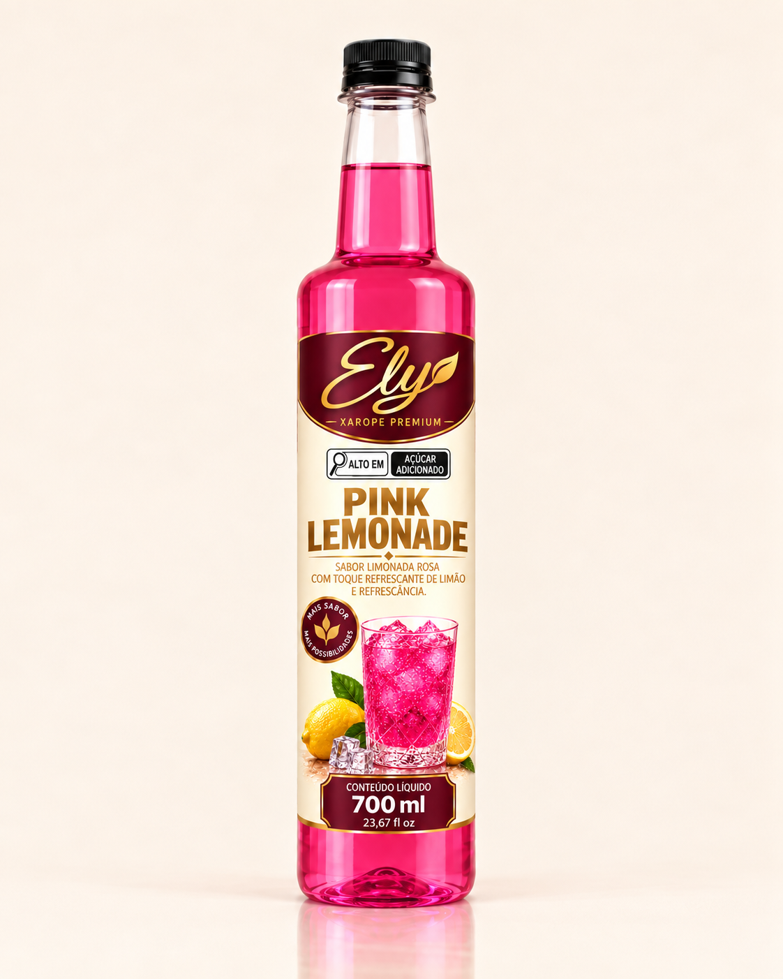 ELY Pink Lemonade — garrafa de 700 ml
