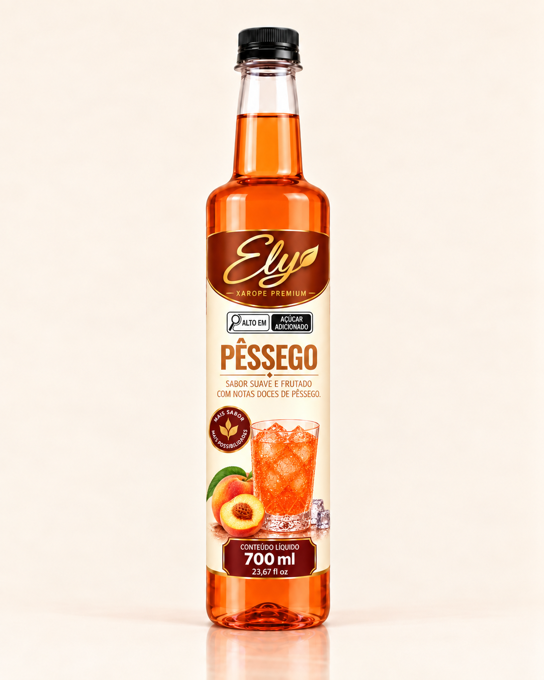 Xarope Ely Pêssego 700 ml